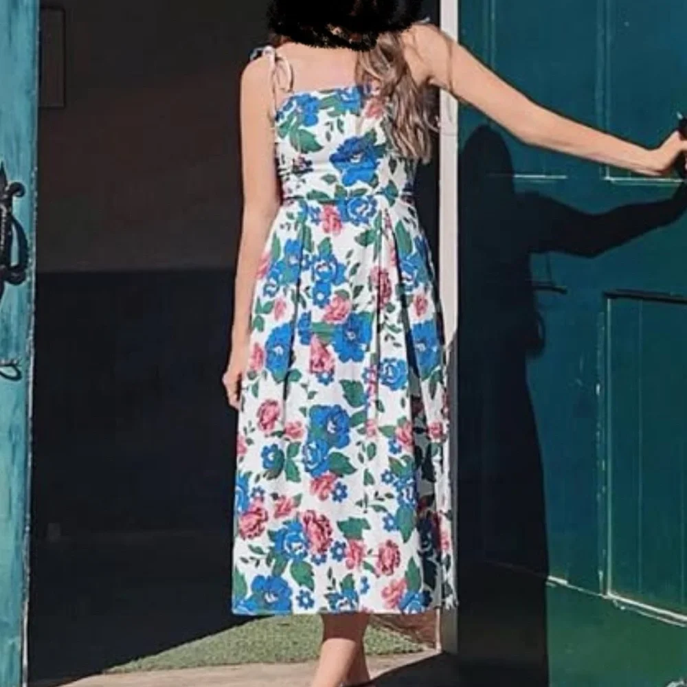 Charles Henry Midi Floral Dress - Picture 1 of 4
